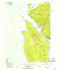 1953 Map of Ketchikan, AK, 1955 Print