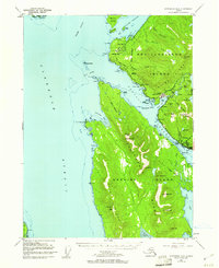 1954 Map of Ketchikan, AK, 1960 Print