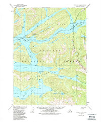 Download a high-resolution, GPS-compatible USGS topo map for Ketchikan D-5, AK (1988 edition)