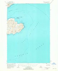 1949 Map of Kodiak A-3, 1964 Print