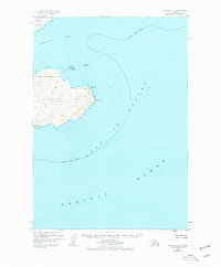 1949 Map of Kodiak A-3, 1977 Print