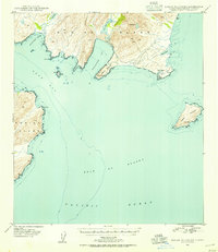 Download a high-resolution, GPS-compatible USGS topo map for Kodiak B-1 and B-2, AK (1954 edition)