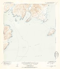 Download a high-resolution, GPS-compatible USGS topo map for Kodiak B-1 and B-2, AK (1954 edition)