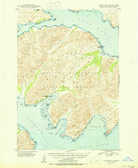 Download a high-resolution, GPS-compatible USGS topo map for Kodiak B-3, AK (1950 edition)