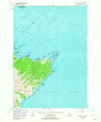 Download a high-resolution, GPS-compatible USGS topo map for Kodiak C-1, AK (1964 edition)
