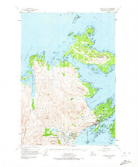 Topo map Kodiak D-2 Alaska