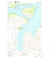 1947 Map of Kodiak D-3, 1979 Print