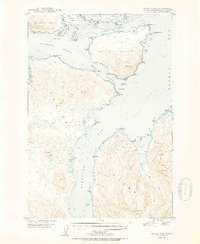 preview thumbnail of historical topo map of Kodiak Island County, AK in 1950