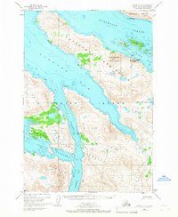 preview thumbnail of historical topo map of Kodiak Island County, AK in 1965