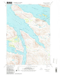 Download a high-resolution, GPS-compatible USGS topo map for Kodiak D-4, AK (1987 edition)