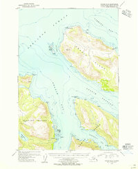 Download a high-resolution, GPS-compatible USGS topo map for Kodiak D-5, AK (1955 edition)