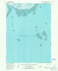 Topo map Kuskokwim Bay D-2 Alaska