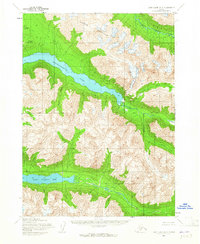 Topo map Lake Clark A-3 Alaska