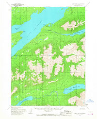 Topo map Lake Clark A-4 Alaska