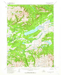 Topo map Lake Clark A-6 Alaska
