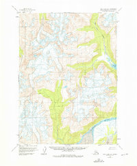 Topo map Lake Clark B-1 Alaska