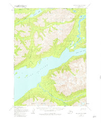 Topo map Lake Clark B-3 Alaska