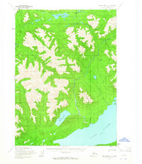 Topo map Lake Clark B-4 Alaska