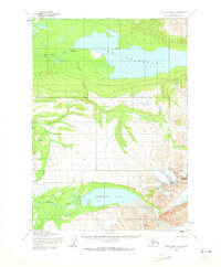 Topo map Lake Clark D-3 Alaska