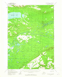 Topo map Lake Clark D-5 Alaska