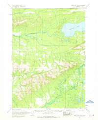 Topo map Lake Clark D-6 Alaska