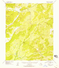 1954 Map of Livengood, AK, 1957 Print