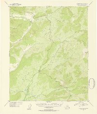 1954 Map of Livengood, AK, 1955 Print