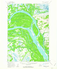 1952 Map of Marshall, AK, 1963 Print