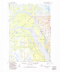 Download a high-resolution, GPS-compatible USGS topo map for Marshall D-1, AK (1988 edition)