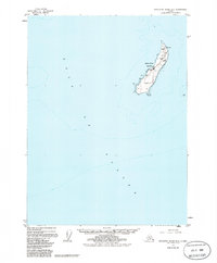 Topo map Middleton Island B-7 Alaska