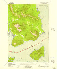 Topo map Mount Fairweather B-1 Alaska