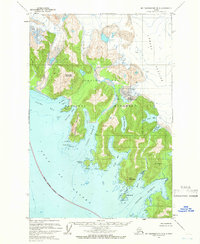 Topo map Mount Fairweather B-3 Alaska