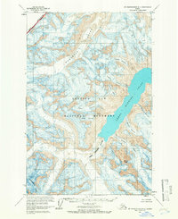 Topo map Mount Fairweather D-4 Alaska