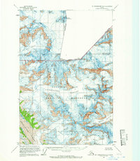 Topo map Mount Fairweather D-5 Alaska