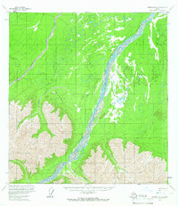 Topo map Nabesna B-2 Alaska