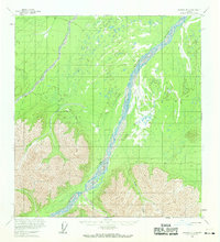 Topo map Nabesna B-2 Alaska