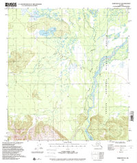 Topo map Nabesna D-3 Alaska