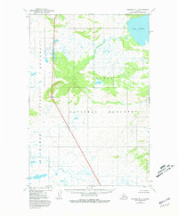 Topo map Naknek B-1 Alaska