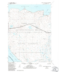 Topo map Nunivak Island A-6 Alaska