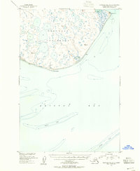 Topo map Nushagak Bay B-3 Alaska