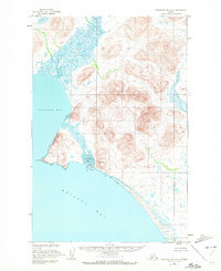 Topo map Nushagak Bay D-5 Alaska