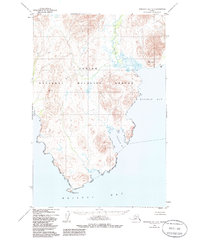 Download a high-resolution, GPS-compatible USGS topo map for Nushagak Bay D-6, AK (1985 edition)