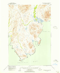 Download a high-resolution, GPS-compatible USGS topo map for Nushagak Bay D-6, AK (1956 edition)
