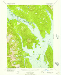 Download a high-resolution, GPS-compatible USGS topo map for Petersburg A-1, AK (1957 edition)