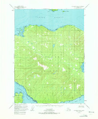 1948 Map of Wrangell County, AK, 1972 Print