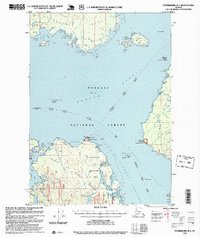 preview thumbnail of historical topo map of Prince of Wales-Hyder County, AK in 1995