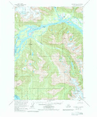 Download a high-resolution, GPS-compatible USGS topo map for Petersburg C-1, AK (1983 edition)