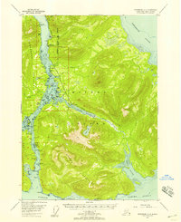 1948 Map of Wrangell County, AK, 1958 Print