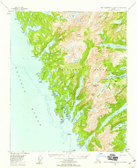 Topo map Port Alexander B-3 and B-4 Alaska