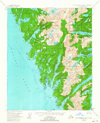 Download a high-resolution, GPS-compatible USGS topo map for Port Alexander B-3 and B-4, AK (1963 edition)